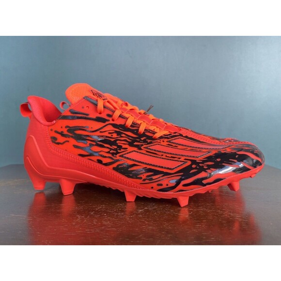 Adidas Adizero 12.0 Poison Red/Black Football Cleats Men's Size 12 IG7207